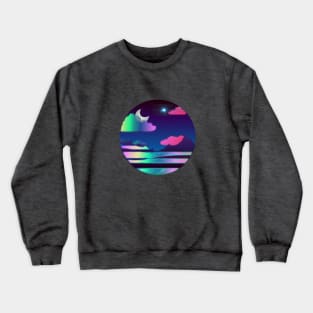 Polychromatic Night Life Crewneck Sweatshirt